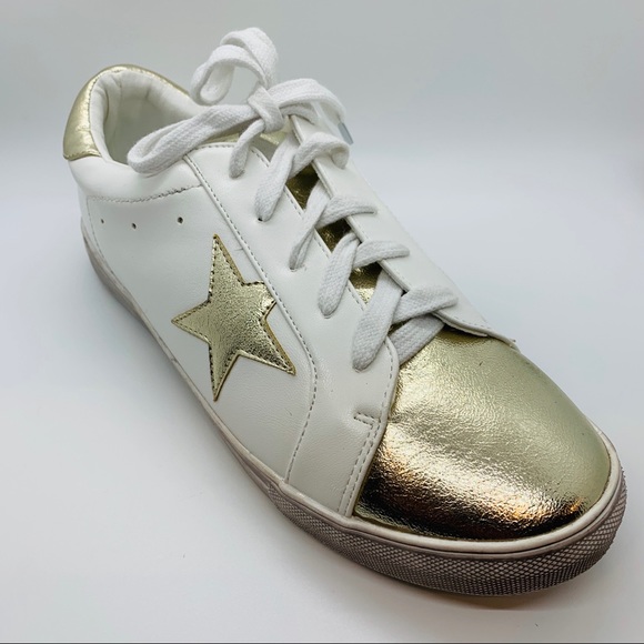 Shoes - Golden goose-inspired gold star sneakers, size 9
